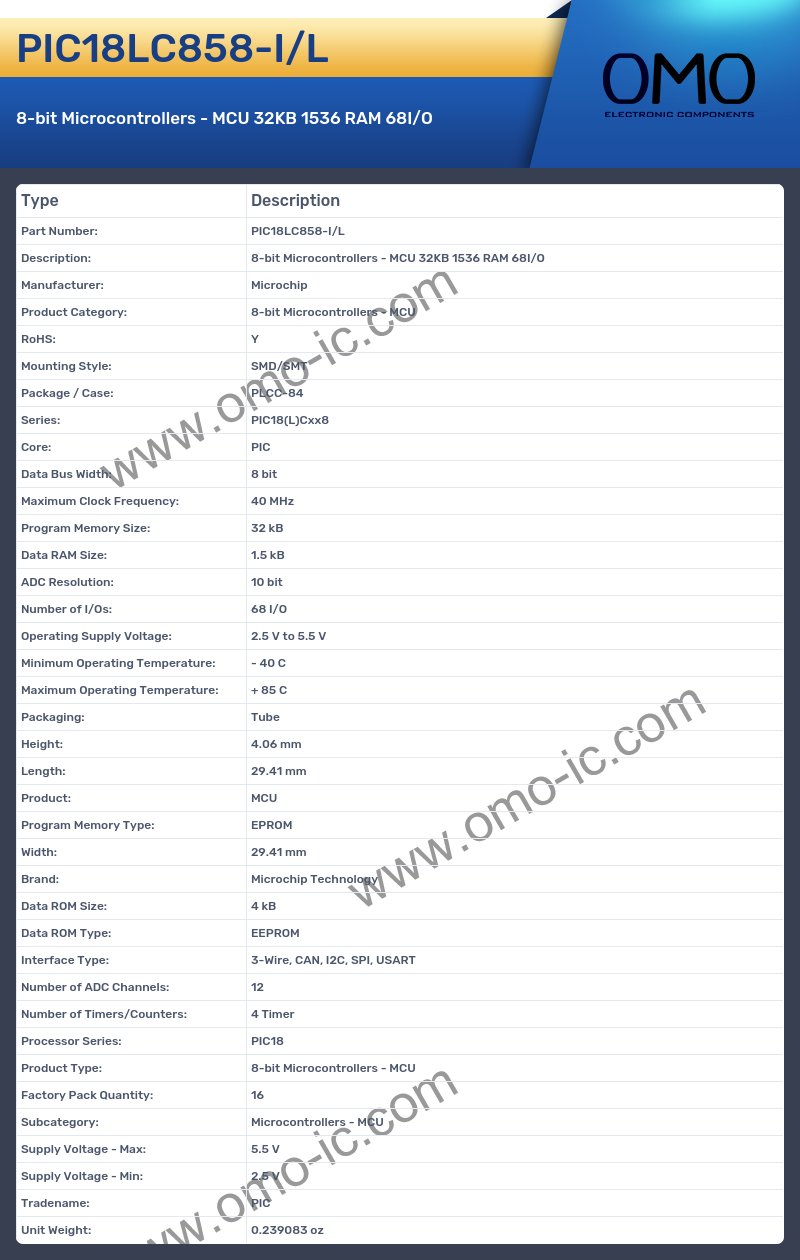PIC18LC858-I/L