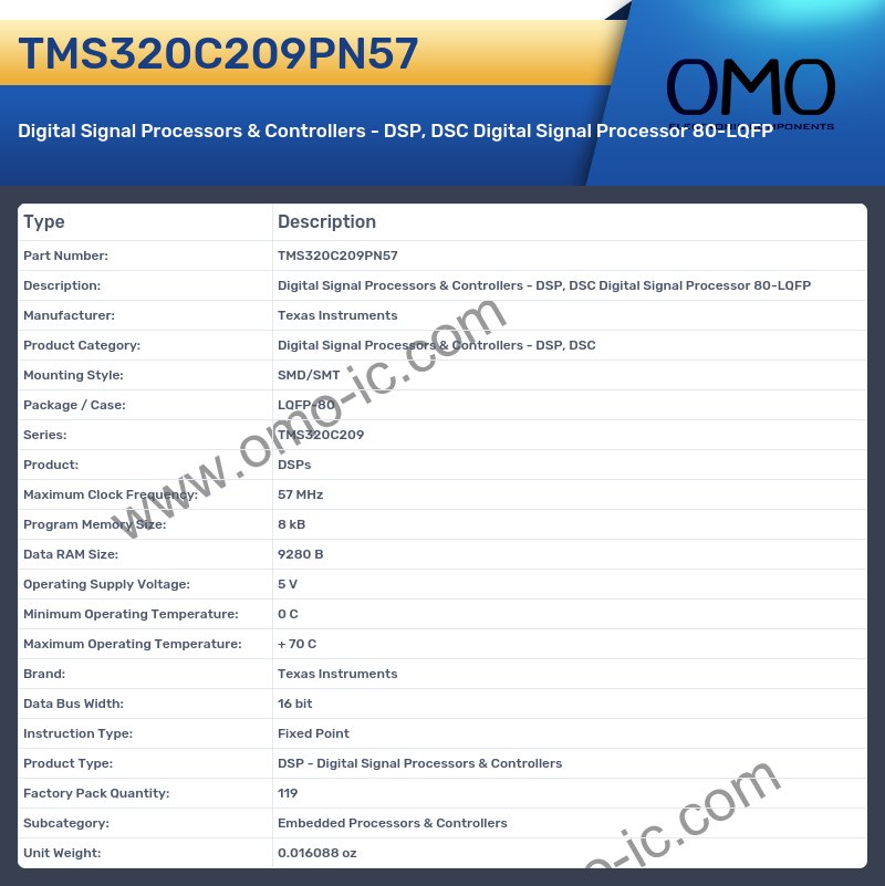 TMS320C209PN57