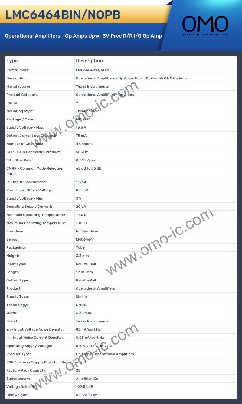 LMC6464BIN/NOPB