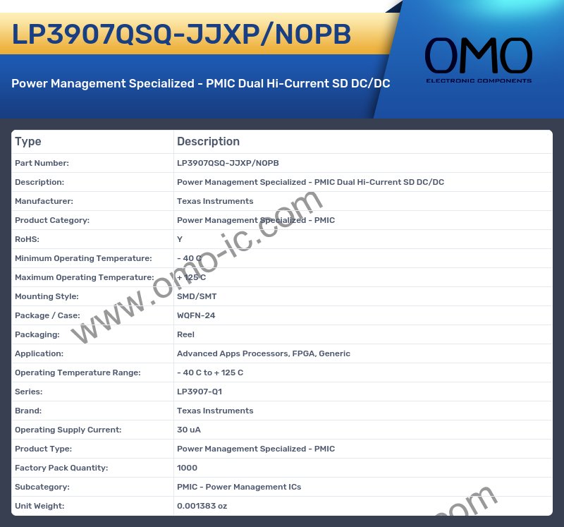 LP3907QSQ-JJXP/NOPB