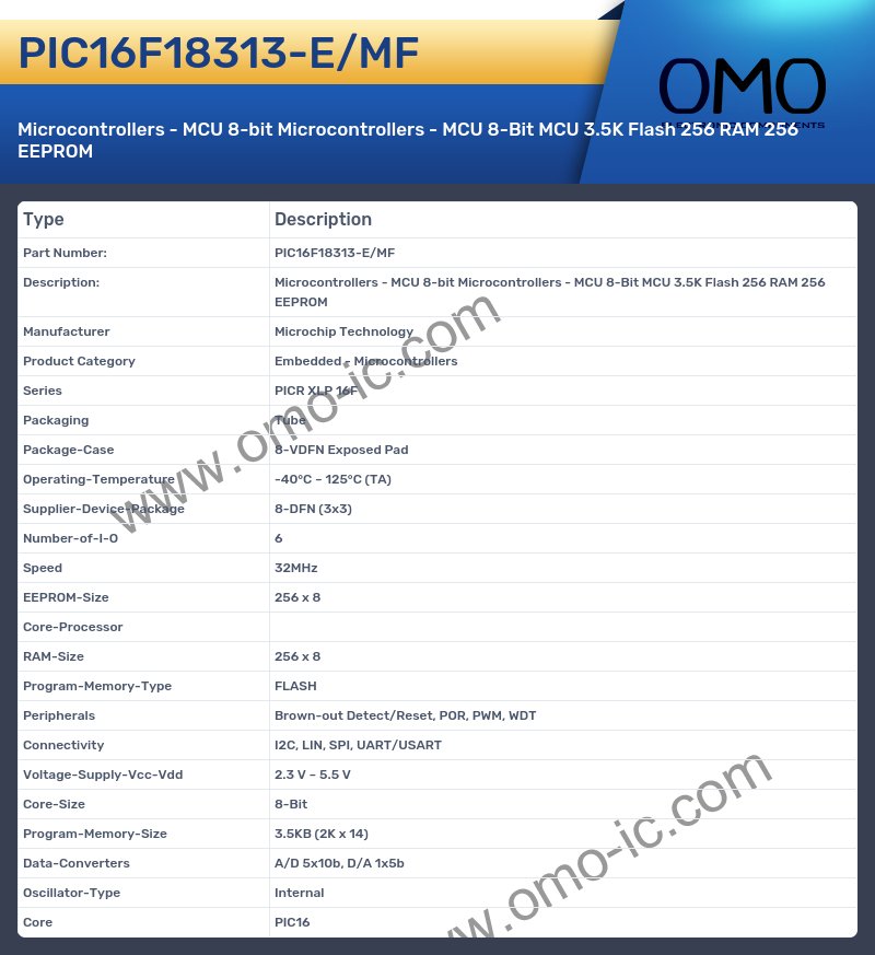 PIC16F18313-E/MF