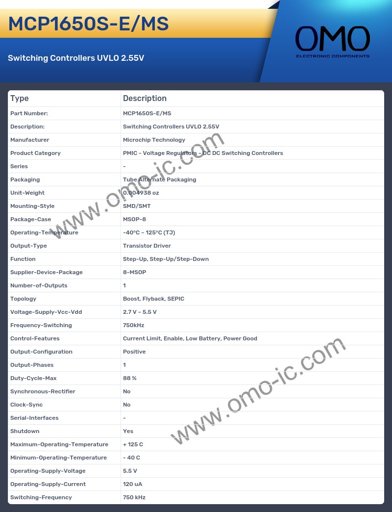 MCP1650S-E/MS