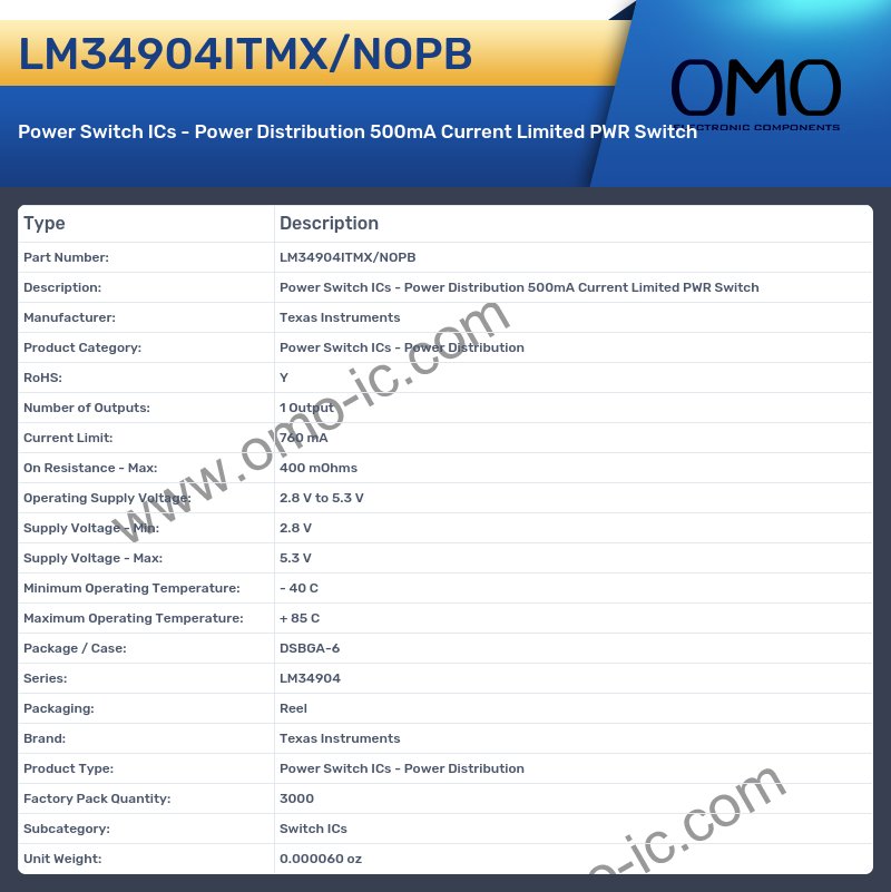 LM34904ITMX/NOPB
