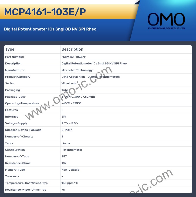 MCP4161-103E/P