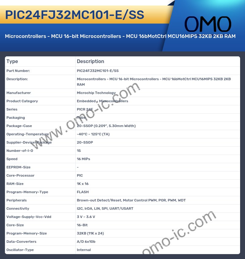 PIC24FJ32MC101-E/SS
