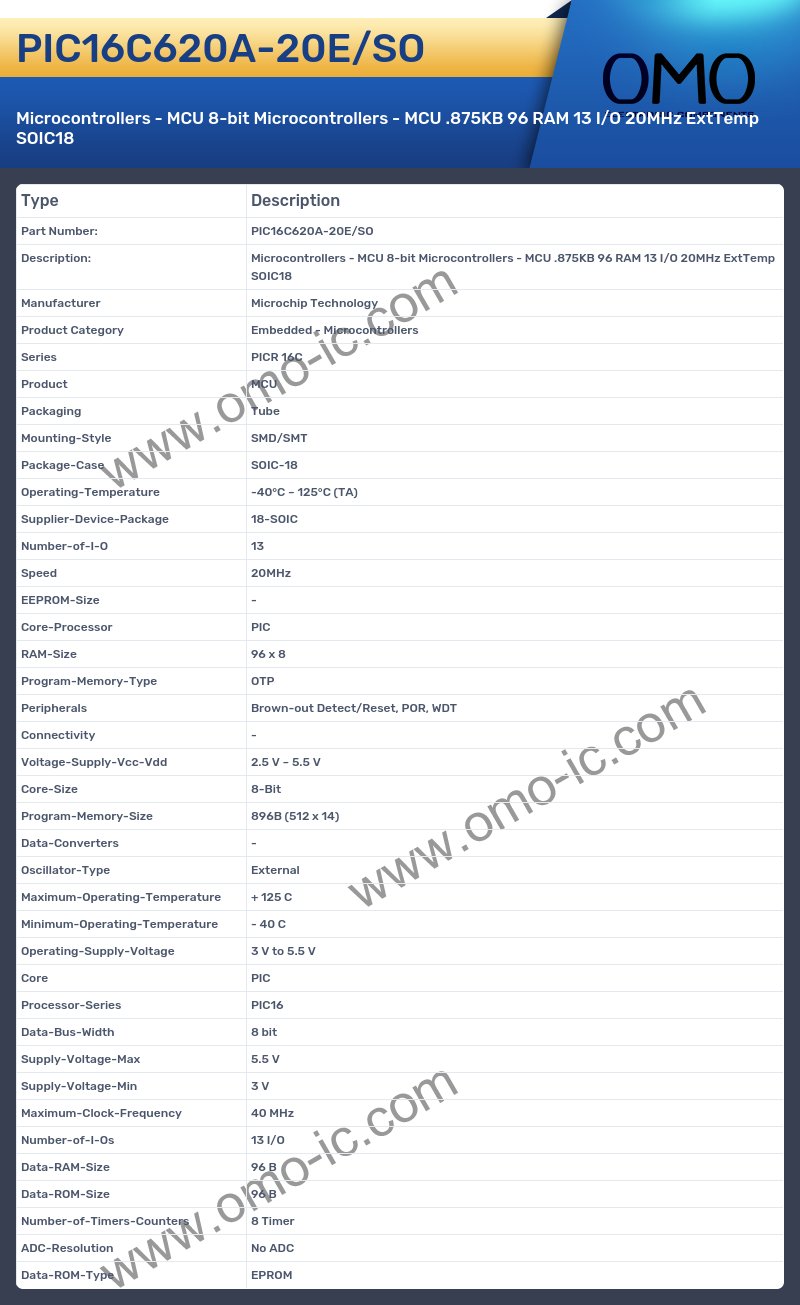 PIC16C620A-20E/SO