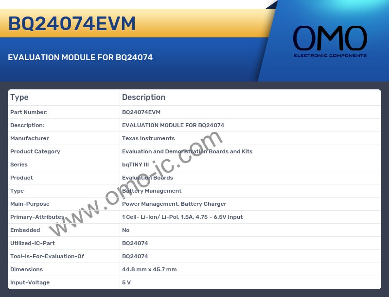 BQ24074EVM