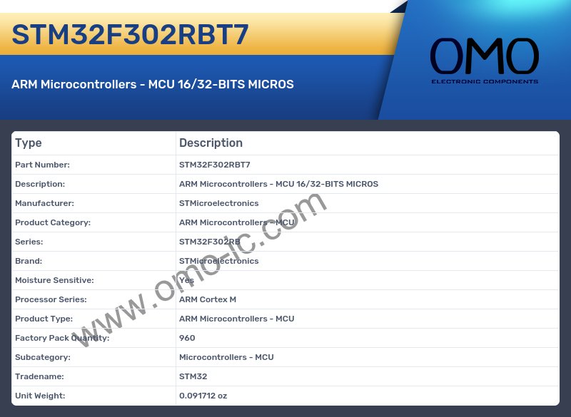STM32F302RBT7