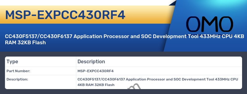 MSP-EXPCC430RF4