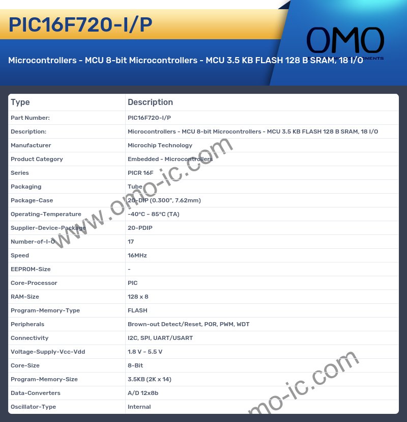 PIC16F720-I/P