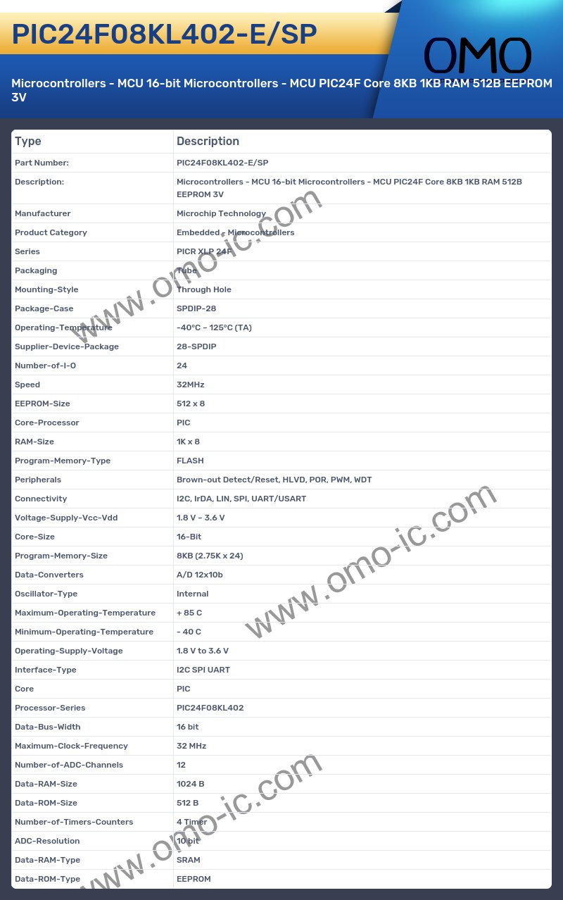 PIC24F08KL402-E/SP