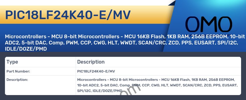 PIC18LF24K40-E/MV