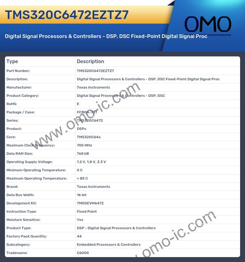 TMS320C6472EZTZ7