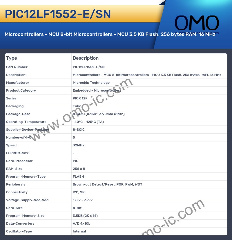 PIC12LF1552-E/SN