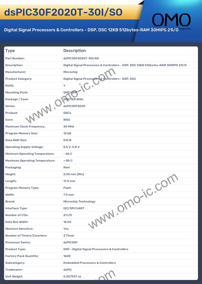 dsPIC30F2020T-30I/SO