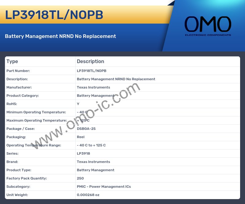 LP3918TL/NOPB