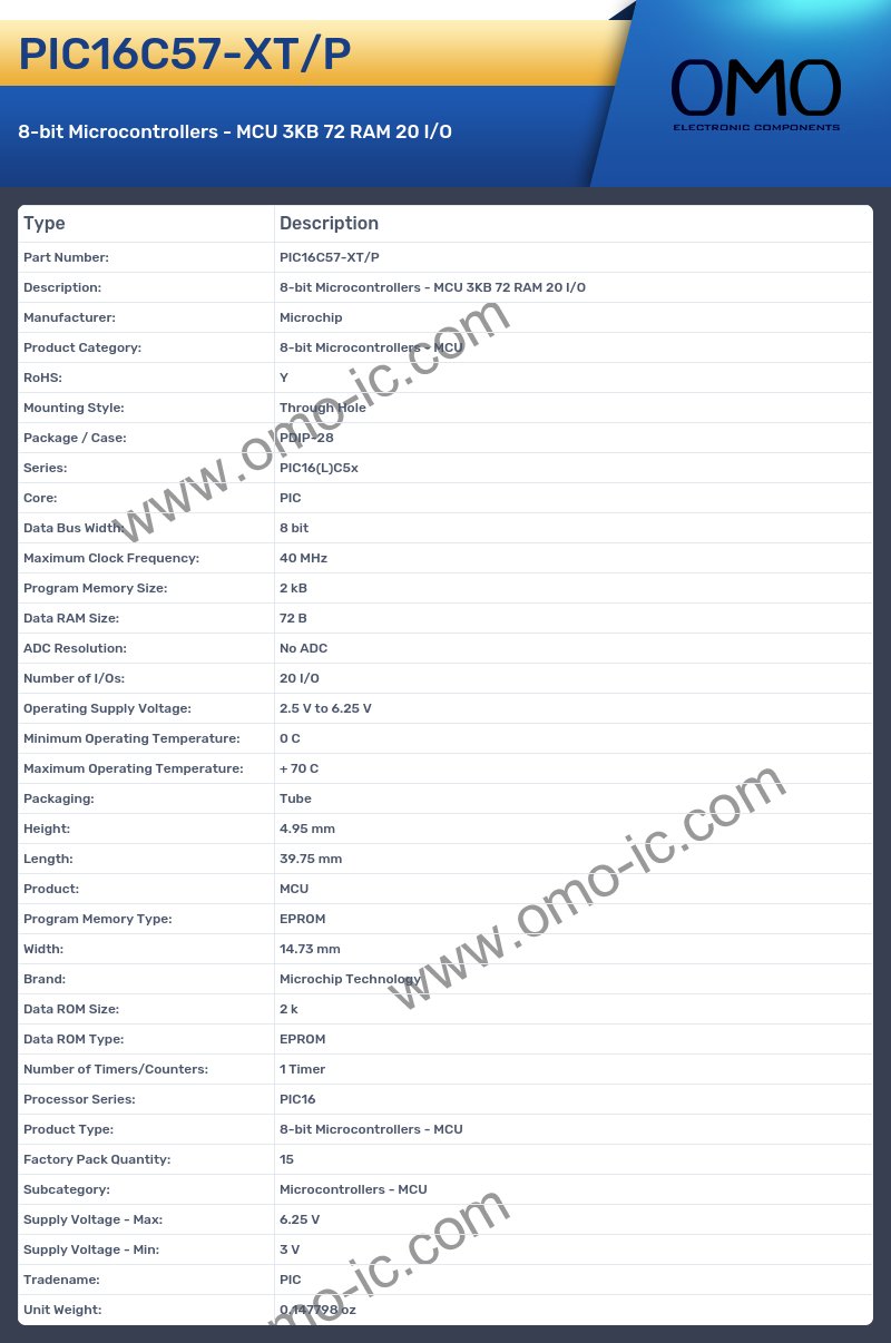 PIC16C57-XT/P