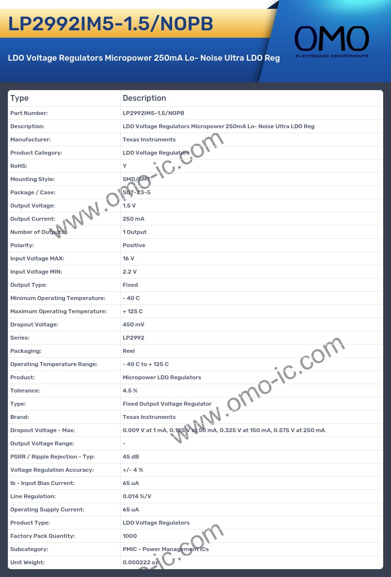 LP2992IM5-1.5/NOPB