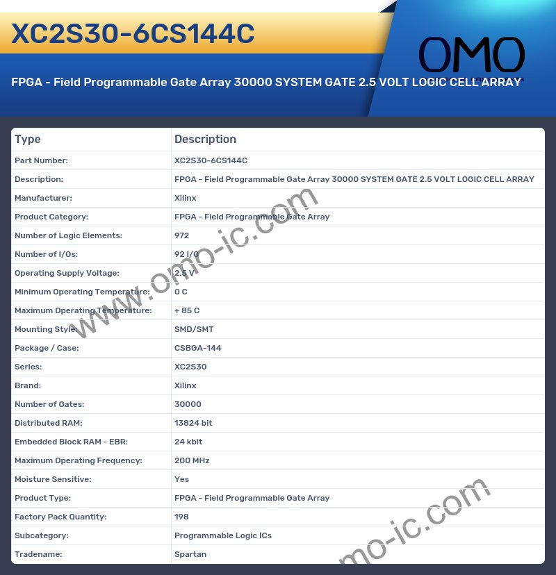 XC2S30-6CS144C