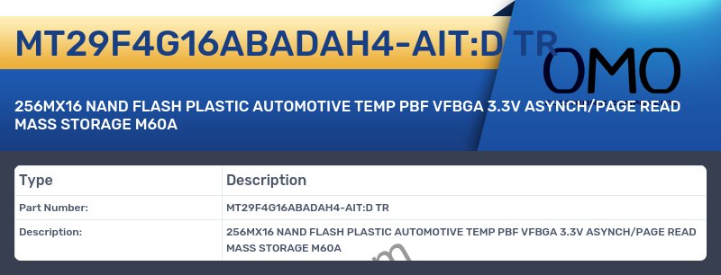 MT29F4G16ABADAH4-AIT:D TR