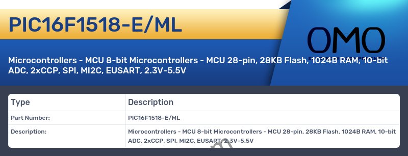 PIC16F1518-E/ML