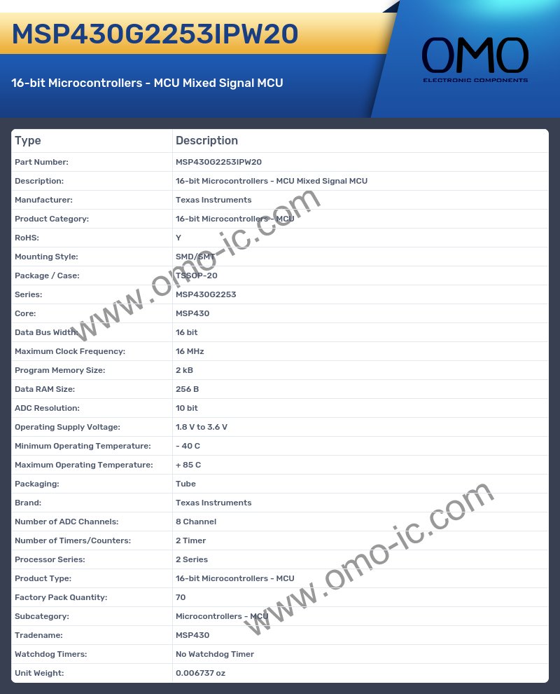 MSP430G2253IPW20