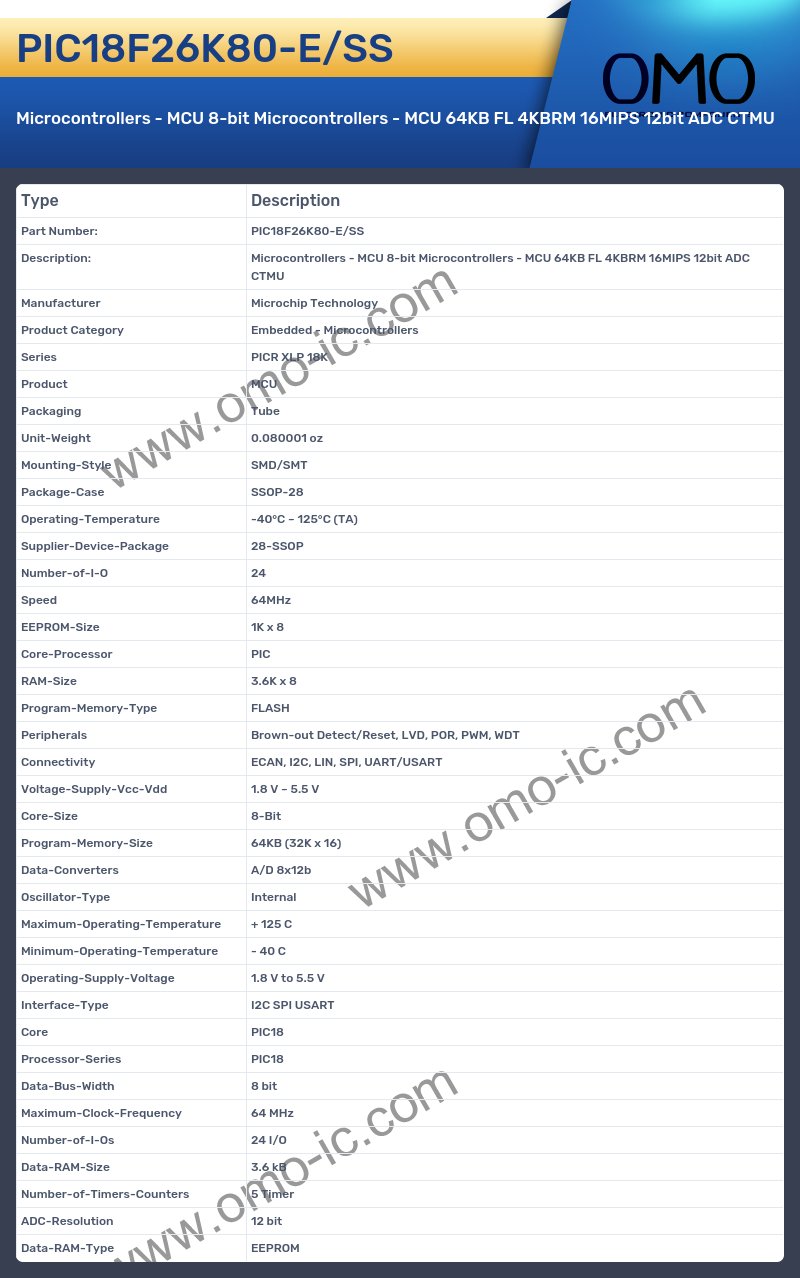 PIC18F26K80-E/SS