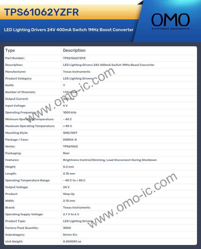TPS61062YZFR