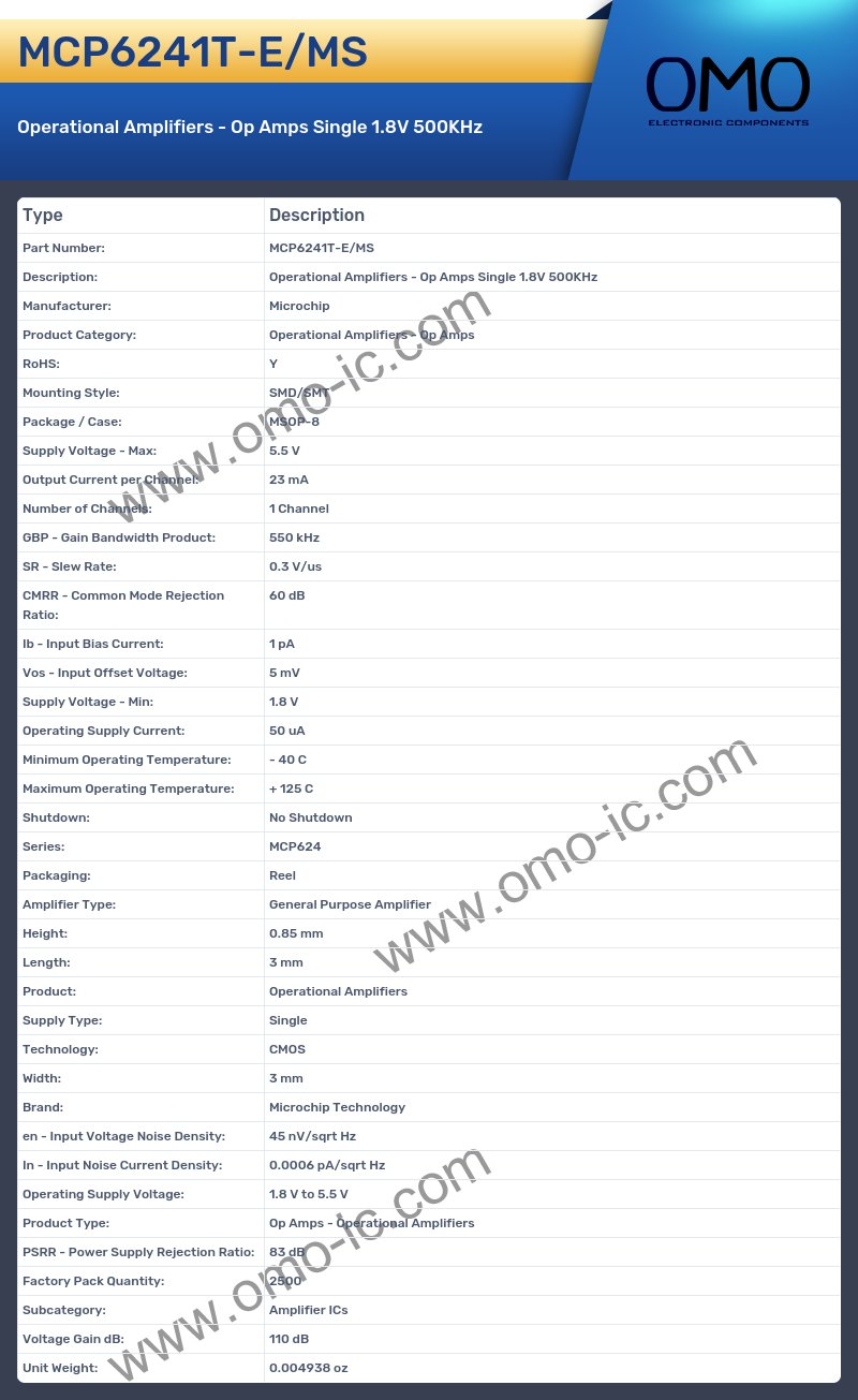 MCP6241T-E/MS