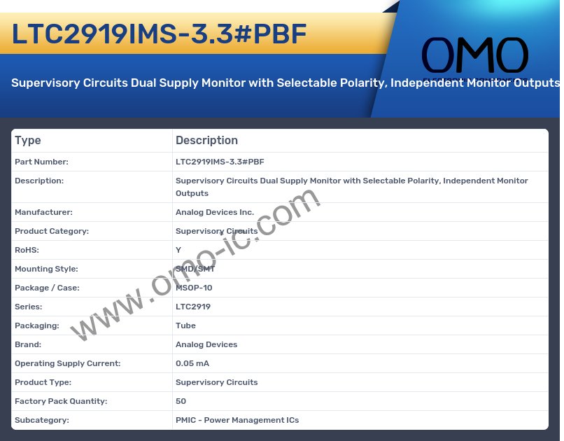 LTC2919IMS-3.3#PBF