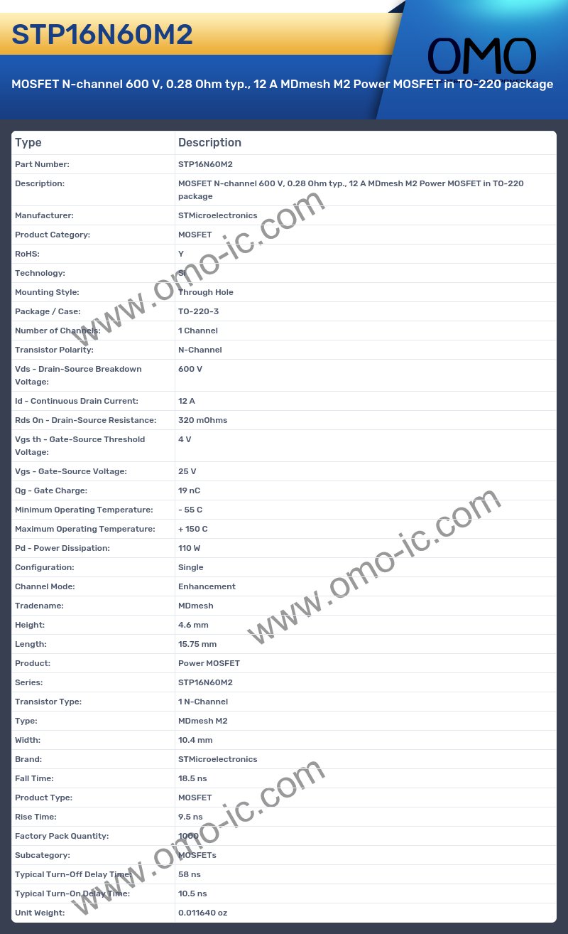 STP16N60M2