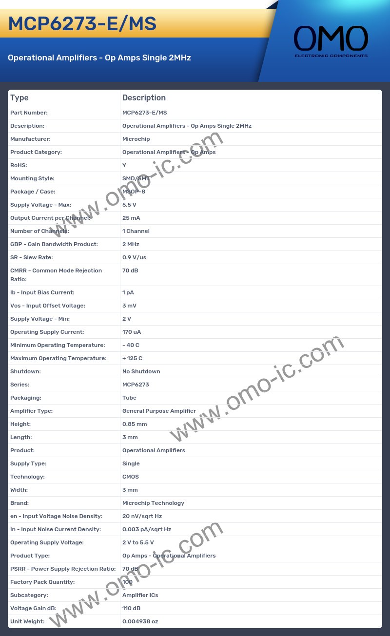 MCP6273-E/MS