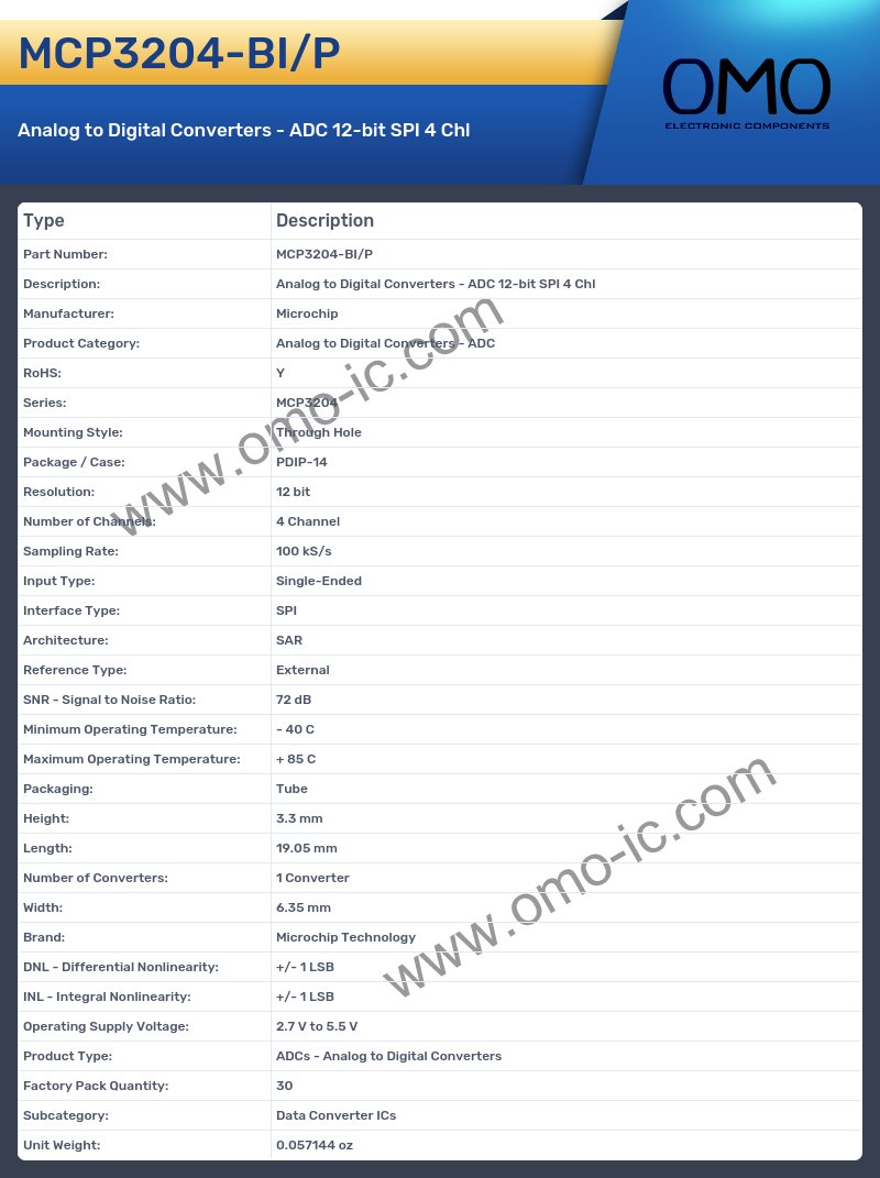 MCP3204-BI/P
