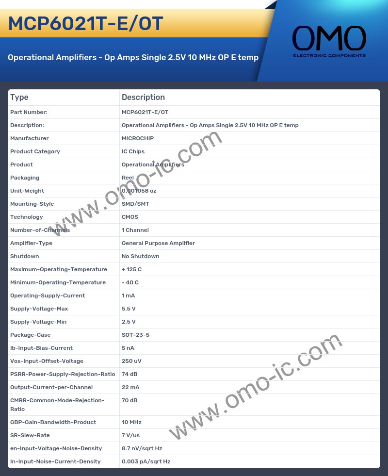 MCP6021T-E/OT