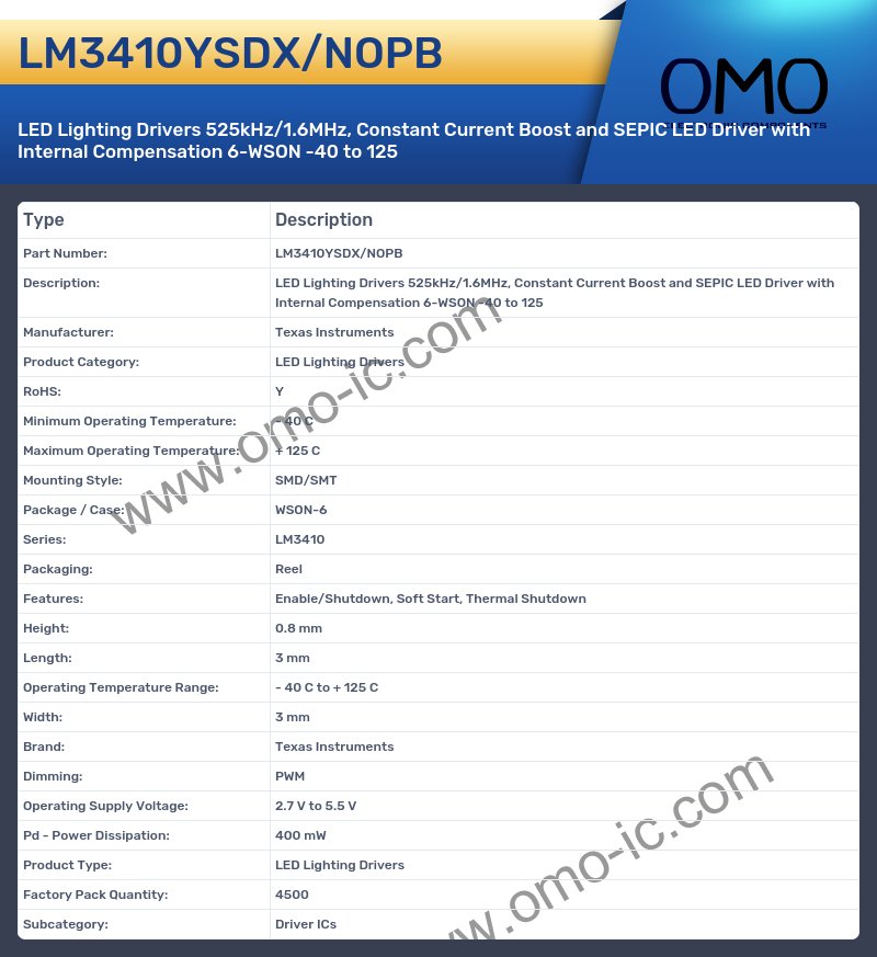 LM3410YSDX/NOPB