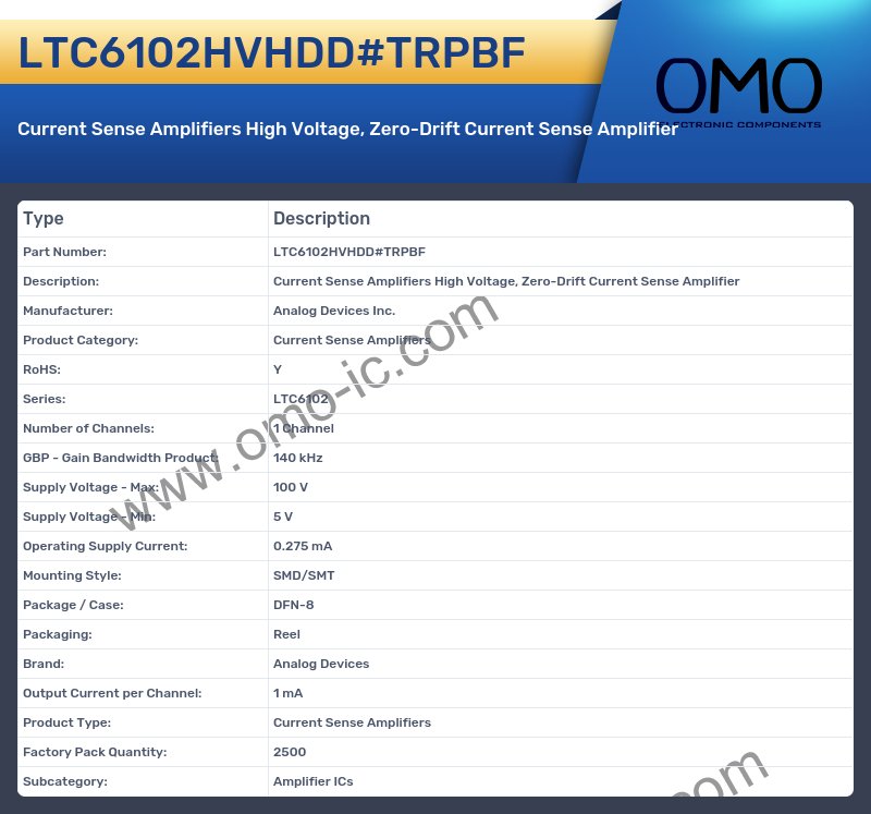 LTC6102HVHDD#TRPBF