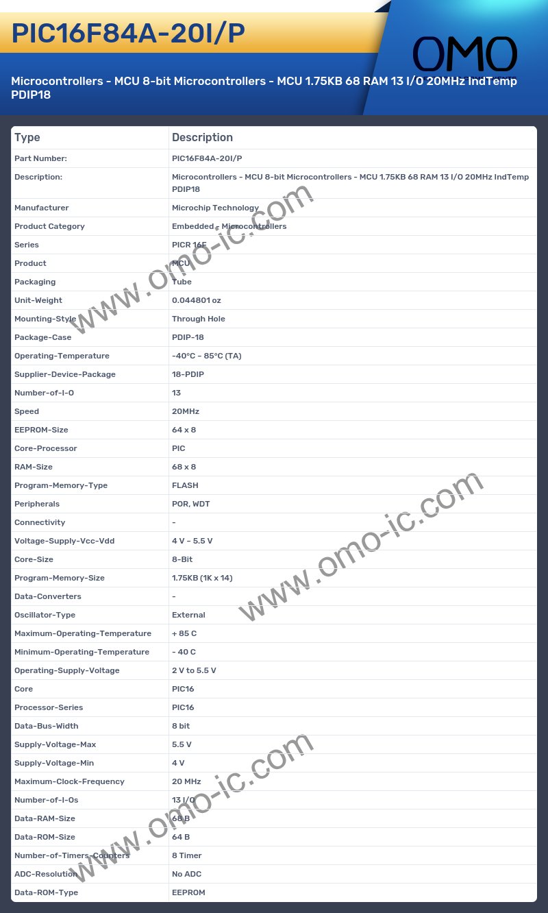 PIC16F84A-20I/P