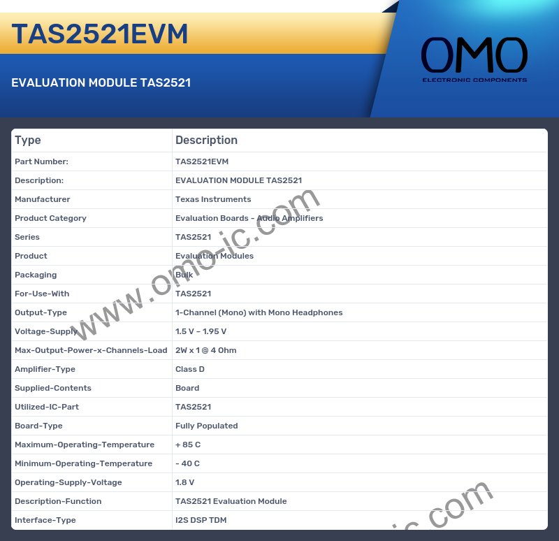 TAS2521EVM