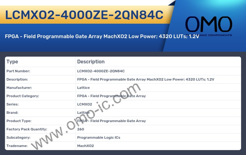 LCMXO2-4000ZE-2QN84C