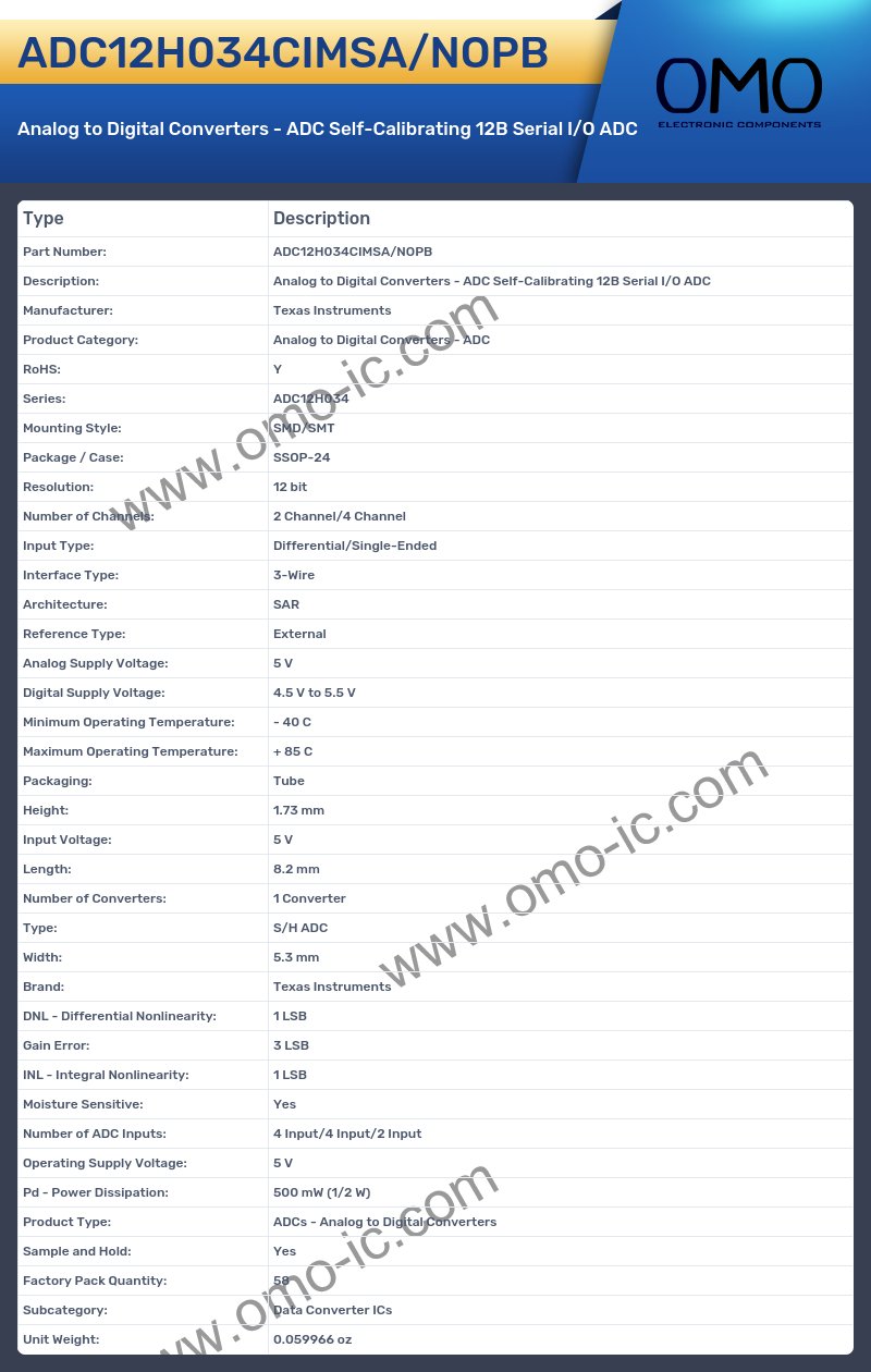 ADC12H034CIMSA/NOPB