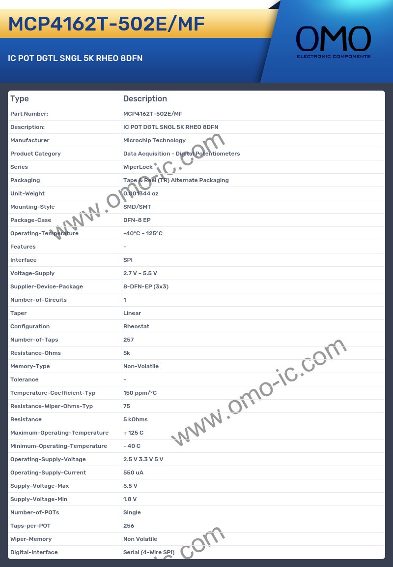 MCP4162T-502E/MF