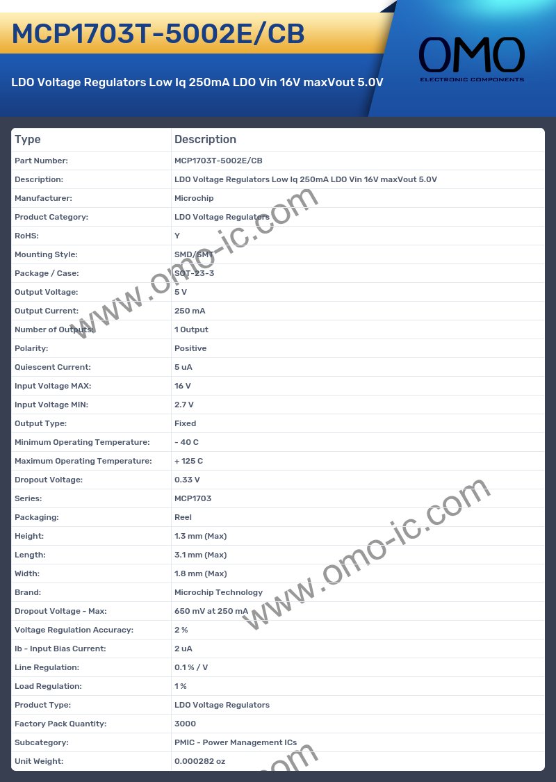 MCP1703T-5002E/CB