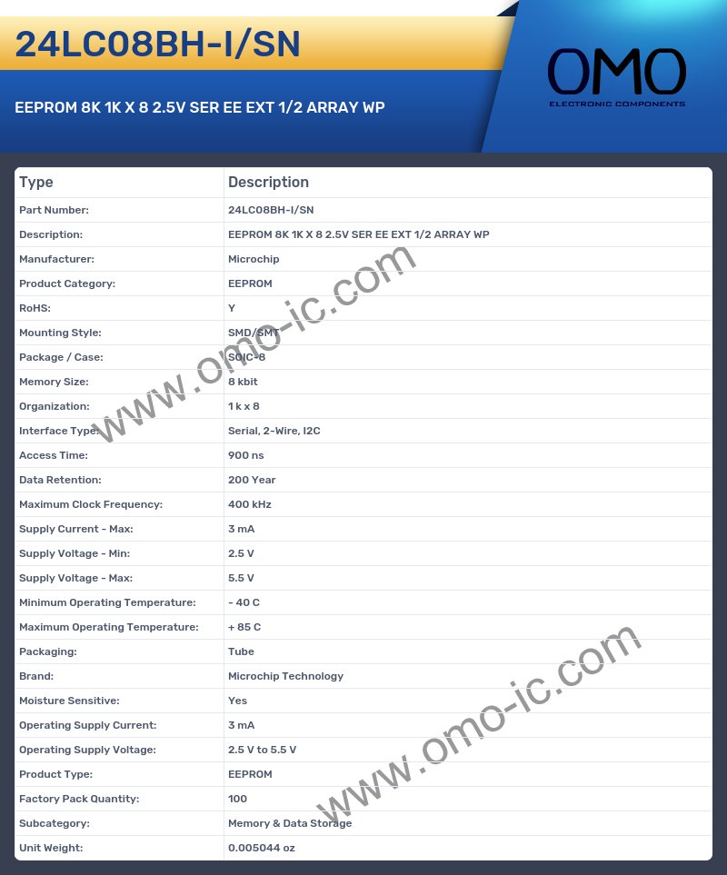 24LC08BH-I/SN