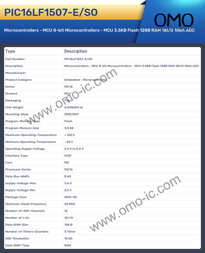 PIC16LF1507-E/SO