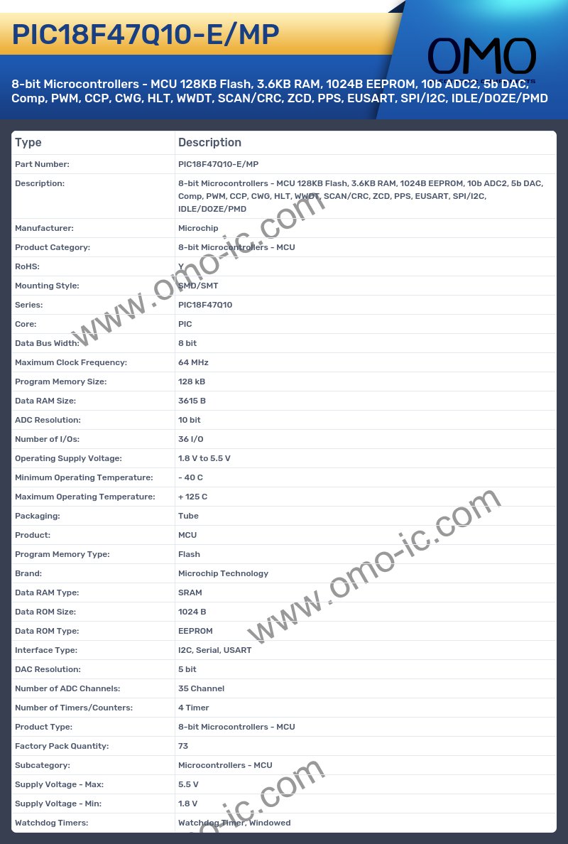 PIC18F47Q10-E/MP