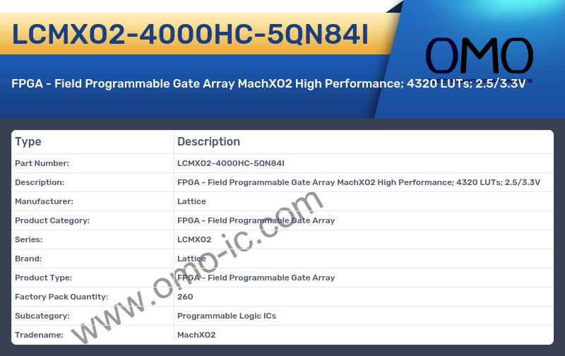 LCMXO2-4000HC-5QN84I