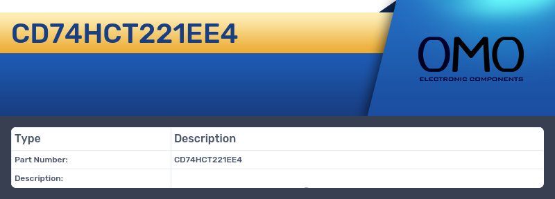 CD74HCT221EE4