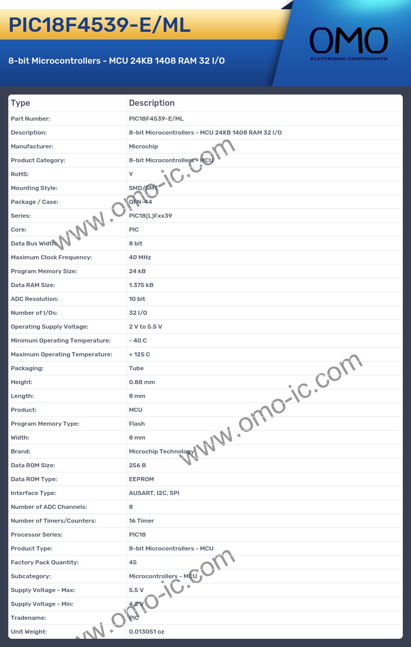 PIC18F4539-E/ML