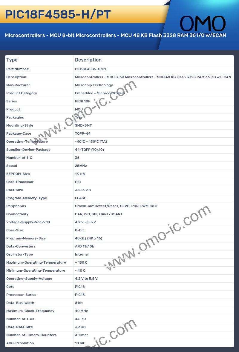 PIC18F4585-H/PT