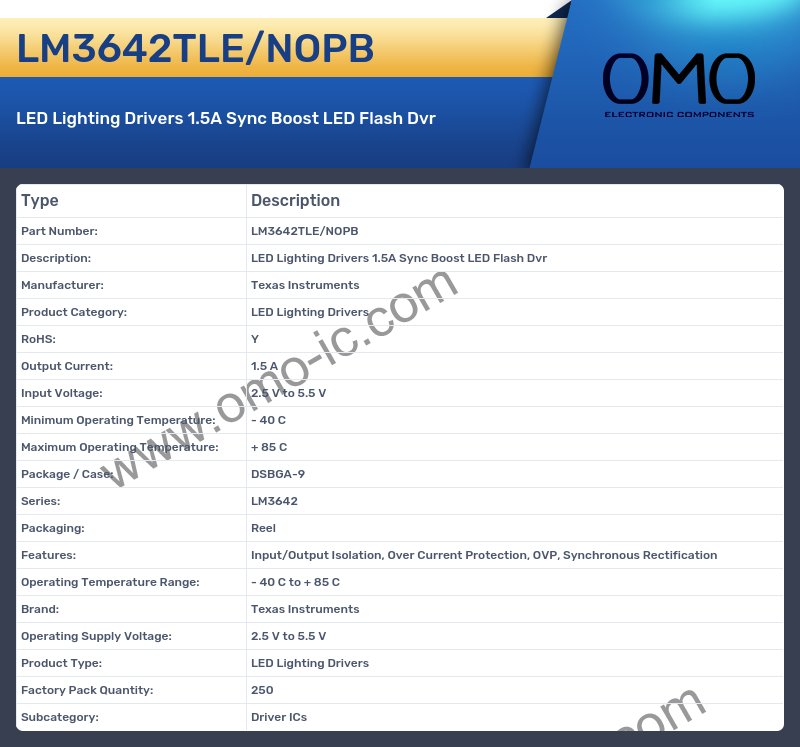 LM3642TLE/NOPB